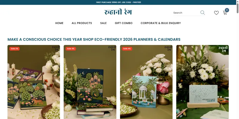 Roohani Rang website screenshot