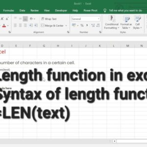 Understanding the LEN Function in Excel