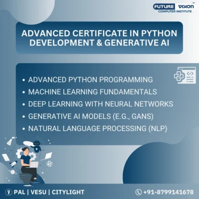 Advanced Certificate in Python Development & Generative AI