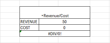 IFERROR Function in Excel