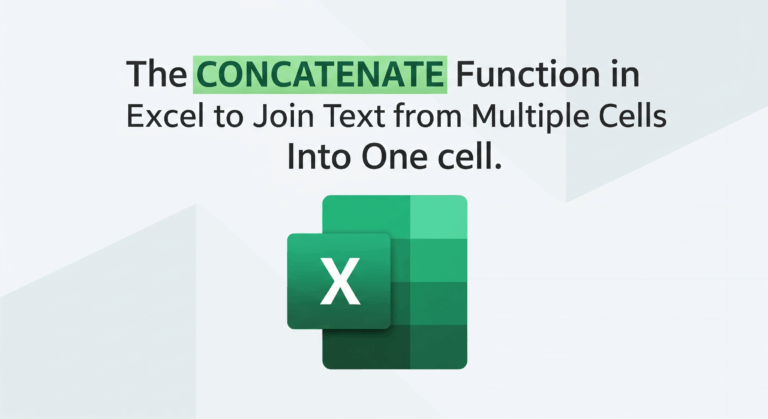 CONCATENATE function in Excel