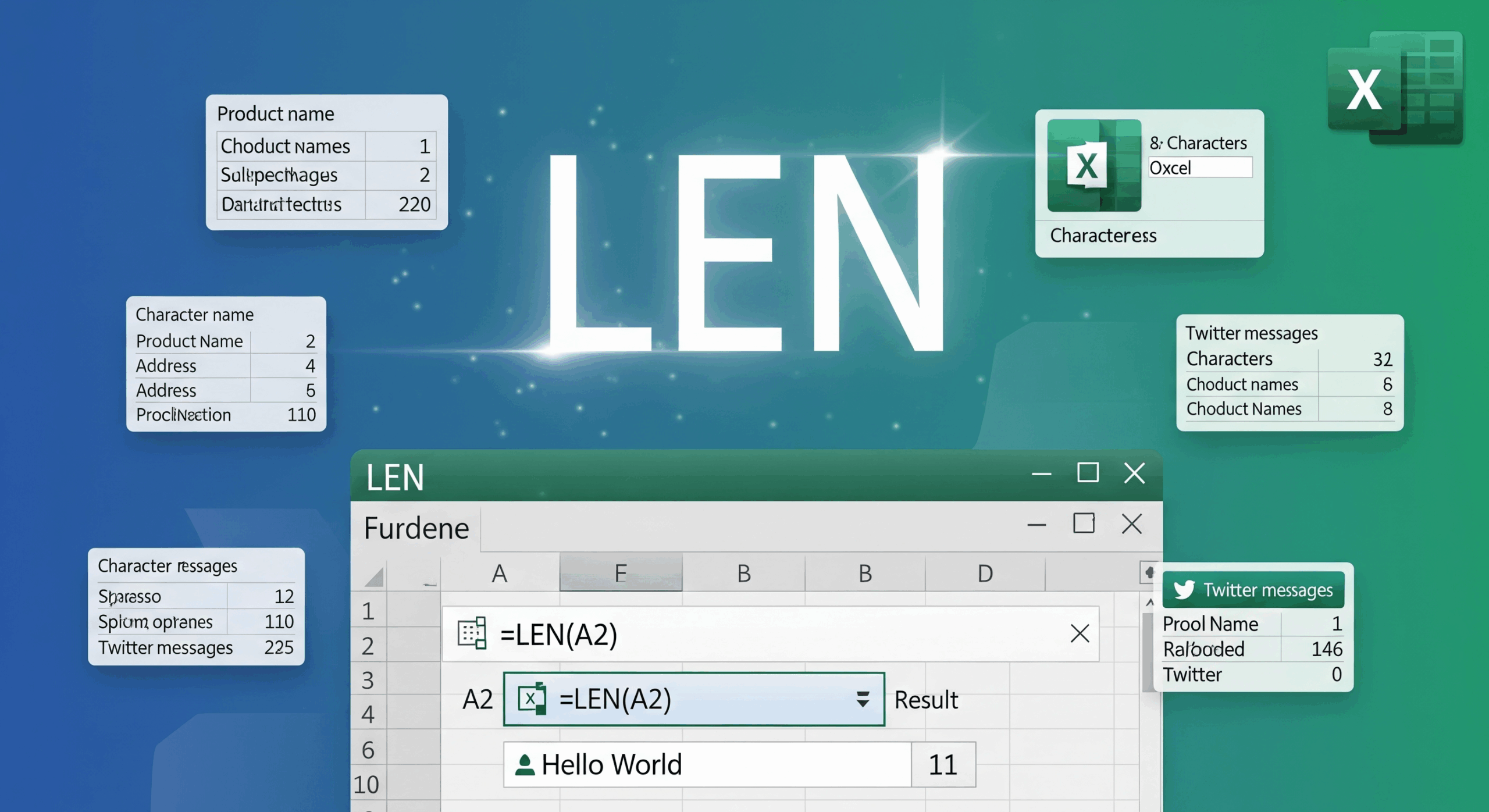 the LEN Function in Excel
