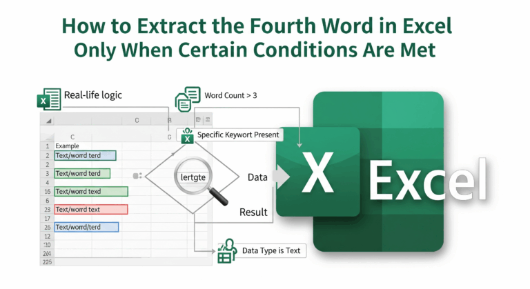 Fourth Word in Excel